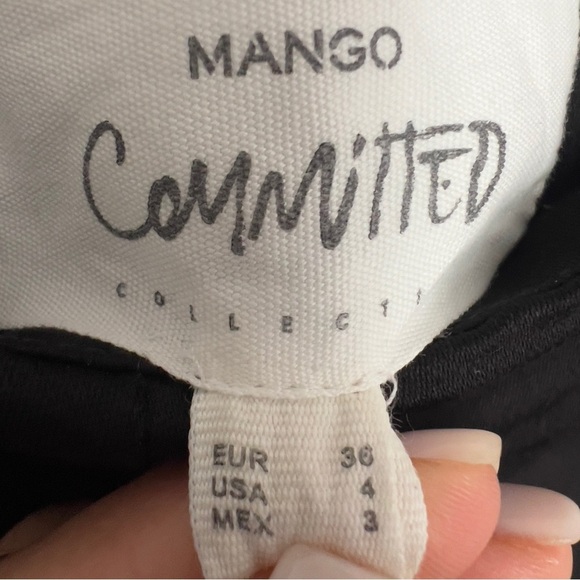 MANGO BLACK PALAZZO TROUSERS  size 4 - Picture 7 of 10